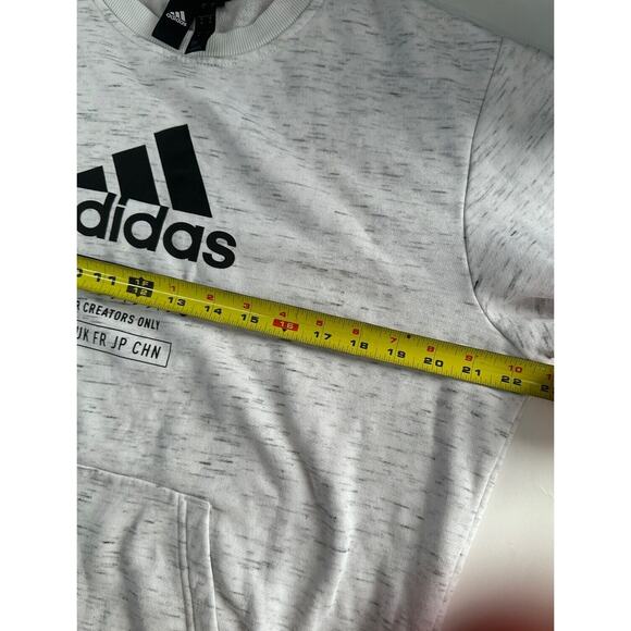 Mens Adidas Size Medium For Creators Only Sweat Shirt Longsleeve Heather White - Picture 5 of 6